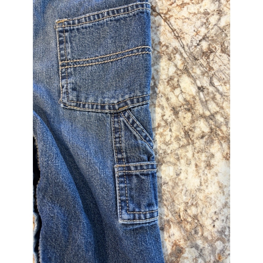 OshKosh B'gosh Vintage Blue Denim 100% Cotton Sleeveless Overall One-Piece 6 M - Picture 5 of 8